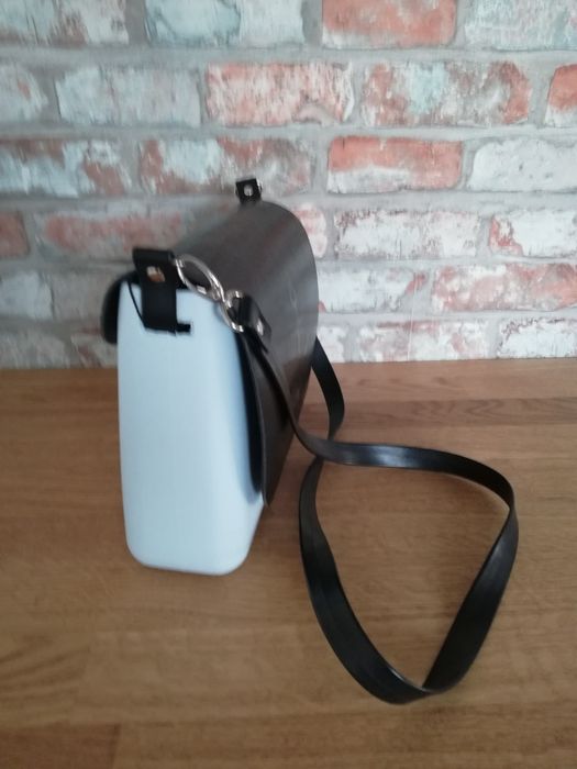 O bag Obag Glam Ice nowa z metką klapka nero kotwica