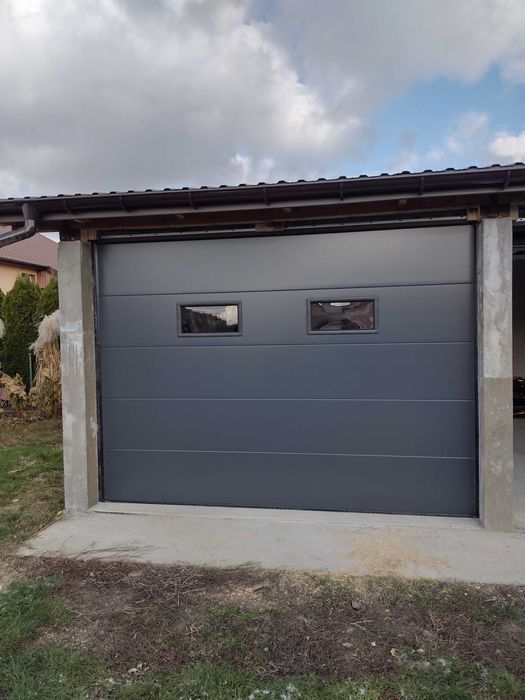 ANTRACYT BRĄZ 3000X2500 Brama garażowa segmentowa ocieplana 4cm.