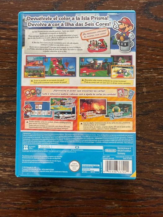 Jogo Wii U - Paper Mario Color Splash