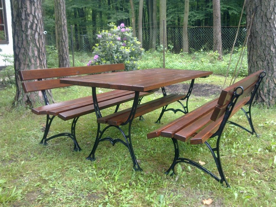 NOGI ŻELIWNE do Ławki Stołu Meble Ogrodowe różne wzory