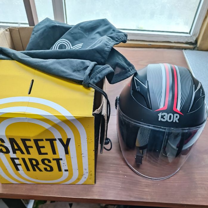 Capacete preto Matt Black/Red