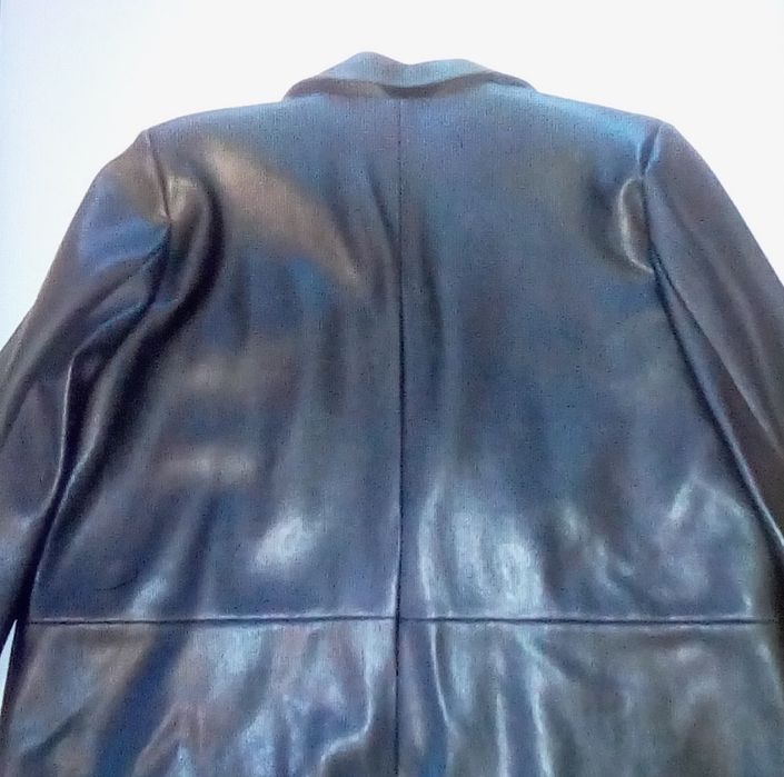 Мужская кожаная куртка пиджак чоловіча куртка піджак