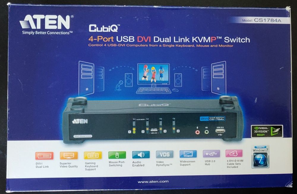 KVM Aten CS1784A DualLink 2560x1600