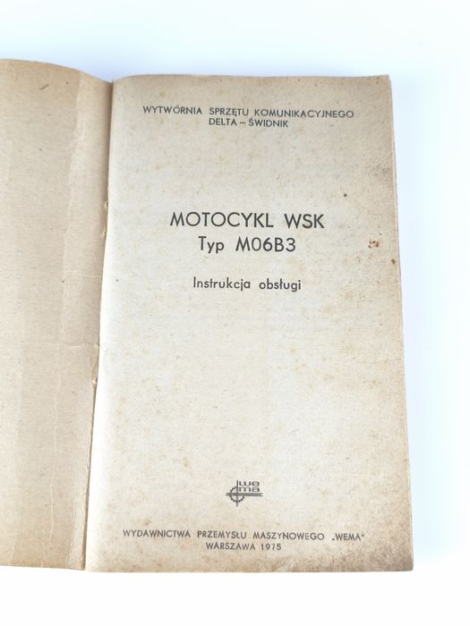WSK M06B3 – komplet oryginalnych dokumentów i instrukcji