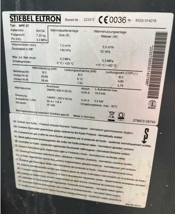 Gruntowa pompa ciepła STIEBEL ELTRON 27KW oraz 40KW Solidne Gwarancja!