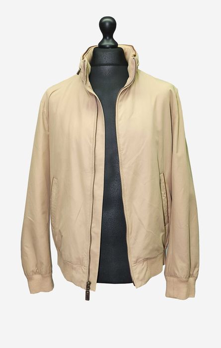 Brooks Brothers _ Cow Leather Trim_ Hidden Hood _ Harrington Cotton Jacket