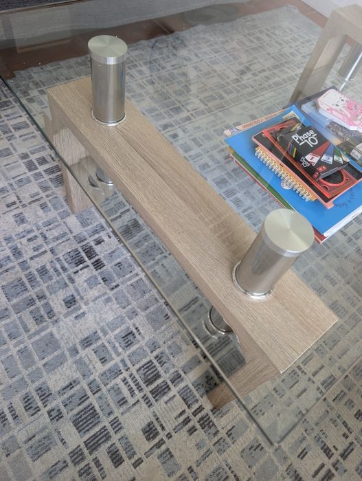Mesa de café / centro em vidro