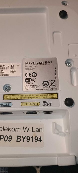 Router Cisco AIR-AP1262N-E-K9