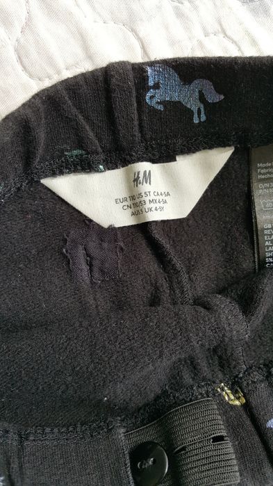 3 pary krótkie spodenki kolarki Young Style H&M r.110cm 5-6lat