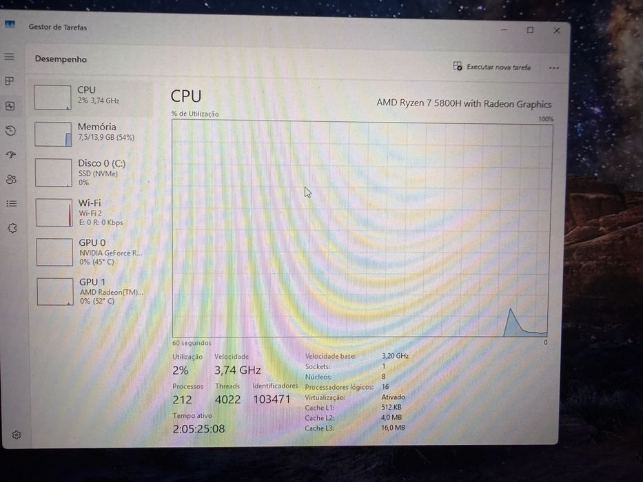 Portátil Gaming Lenovo Legion 15.6” 165Hz Ryzen 7 16GB RAM 512GB NVME Nvidia RTX3060 6GB