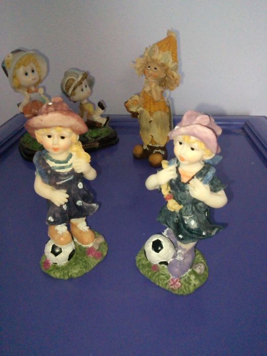 Статуетки колекційні Діти Футболістки пара Кукурудза