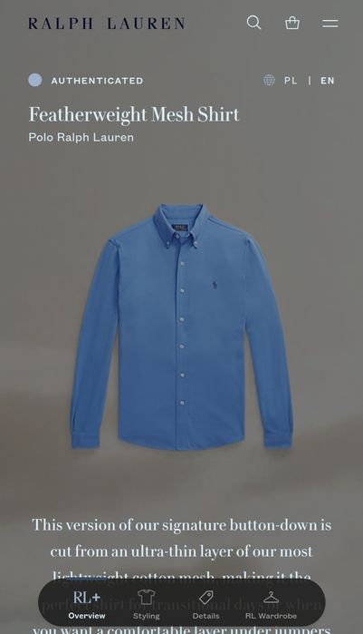 Koszula Męska Ralph Lauren XL