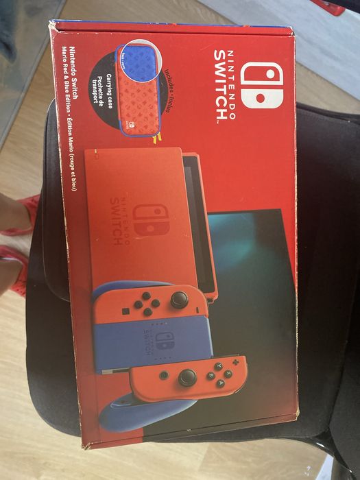 Nintendo switch, versão mario red and blue