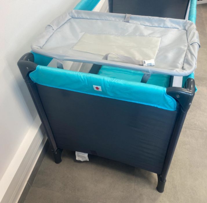 Lozeczko turystyczne dziecięce dla dziecka 120x60 z przewijakiem