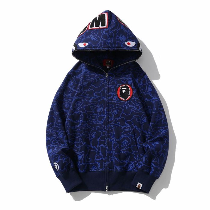 Зіп худі BAPE 30th Anniversary Line Camo Shark Hoodie/ кофта бейп акула