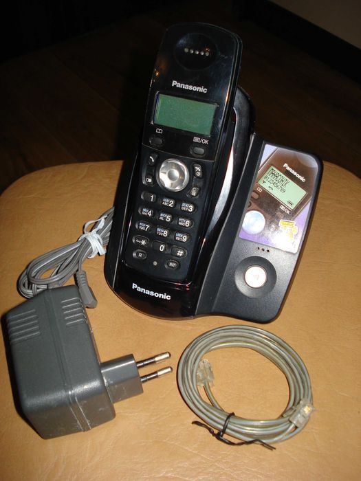 Радиотелефон Panasonic трубка стационарный телефон, на батарейках