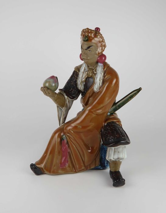 Escultura da China em argila - 26 cm