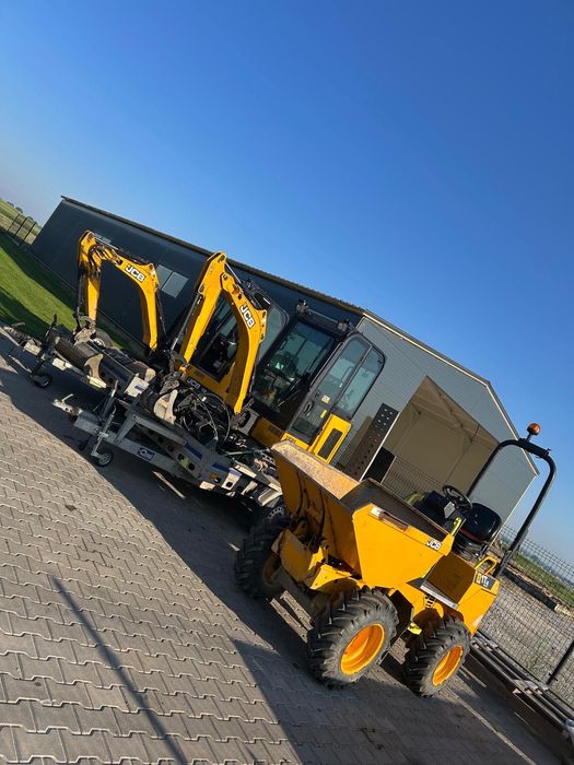 Wynajem minikoparki wozidło  JCB wypożyczalnia