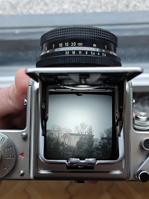 Aparat Pentacon six TL gabinetowy stan średni format