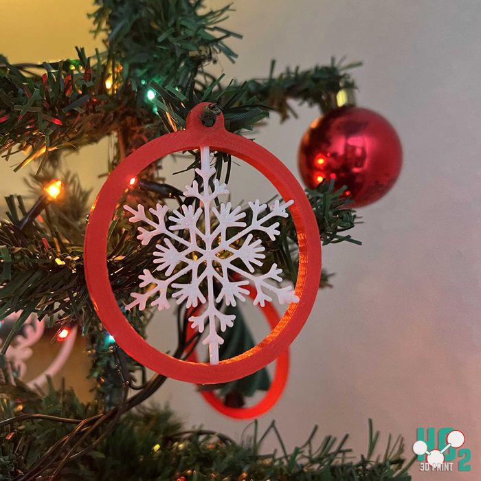 Ornamentos de Natal personalisados (3D)