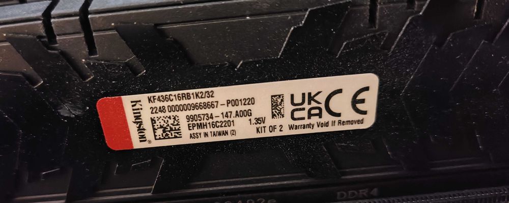 5800x3d, Asus Rog Strix b550-a gaming, FURY Renegade DDR4 32GB 3600MHz