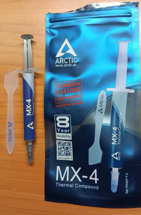 Термопаста Arctic MX-4+лопатка оригінал!!! 4грами. МX-6 4грами