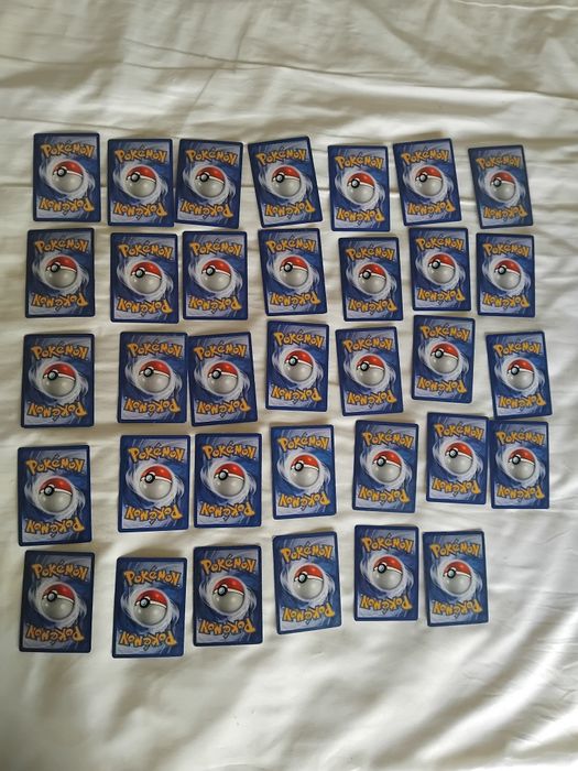 Lote de 34 cartas pokemon 1a edição portuguesa