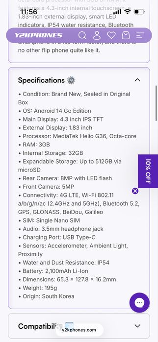 ALT Mive Style Phone | 32GB | Desbloqueado