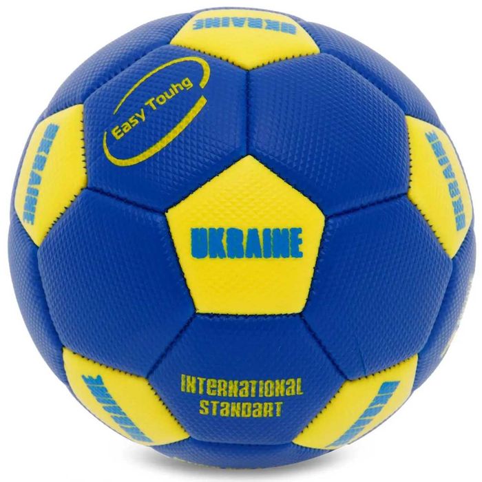 М'яч футбольний UKRAINE International Standart розмір 2 синій/жовтий