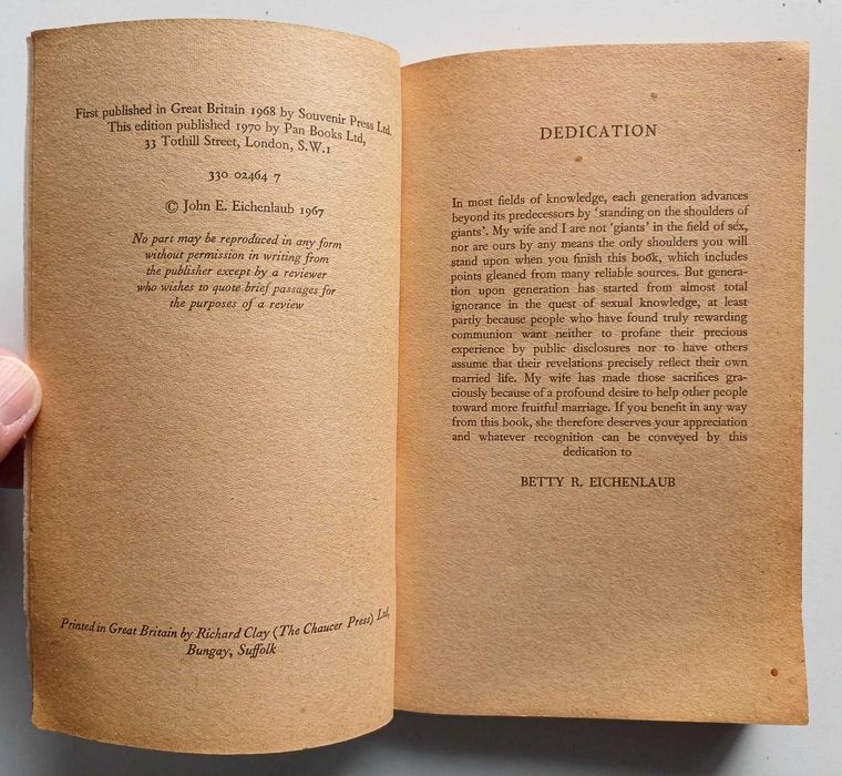 If This Be Sexual Heresy e New approaches to Sex in Marriage