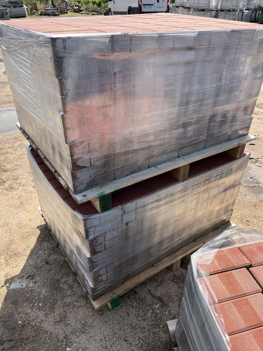 Kostka brukowa czerwona 6cm I gat