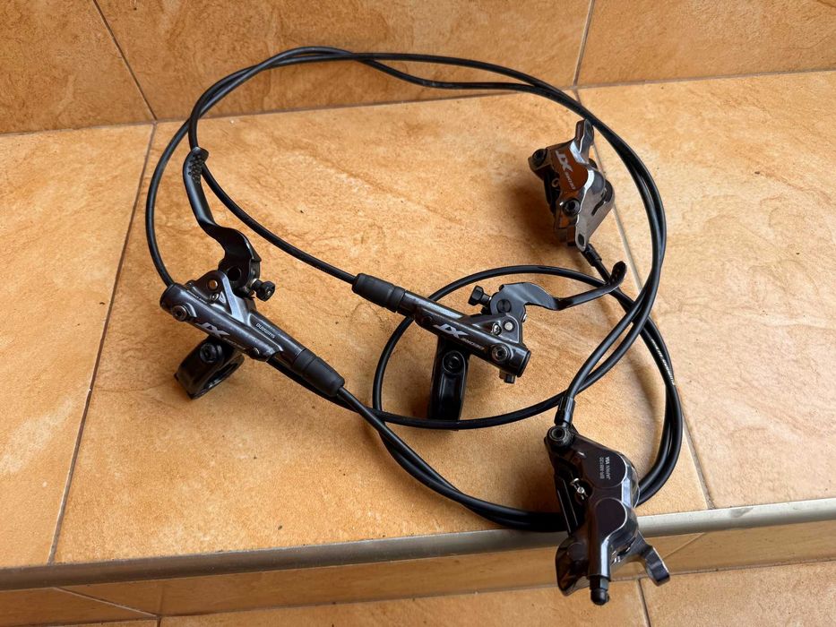 Тормоза, Гідравліка Shimano DEORE XT M-8120, 8000, 4 Поршневі GERMANY