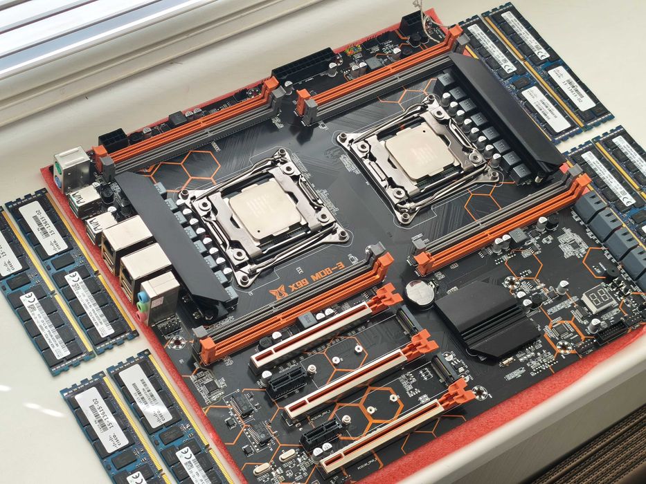 Machinist X99 MD8-3 Dual + (2шт) Xeon E5-2696v4 + 128gb ddr3 ecc reg