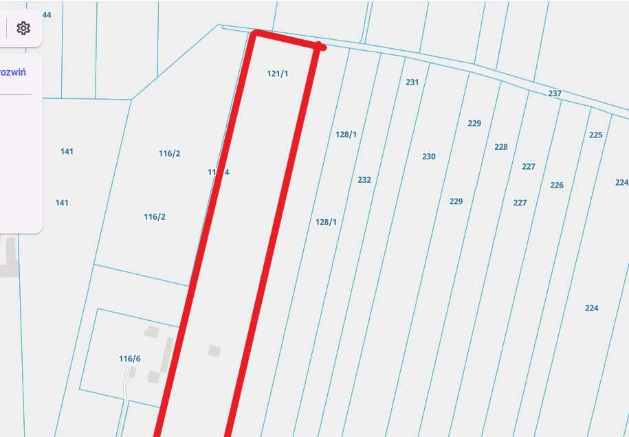 Sprzedam grunt rolny 5.57 ha