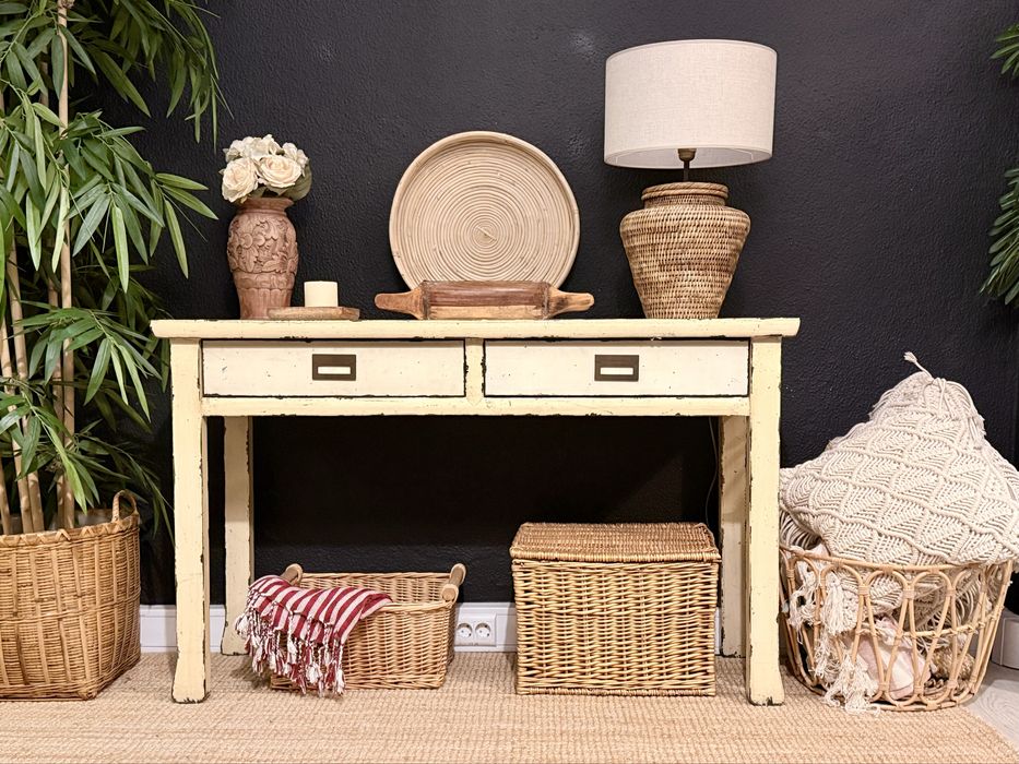 aparador, consola, movel, secretaria, antiga, olmo, oriental, rustica