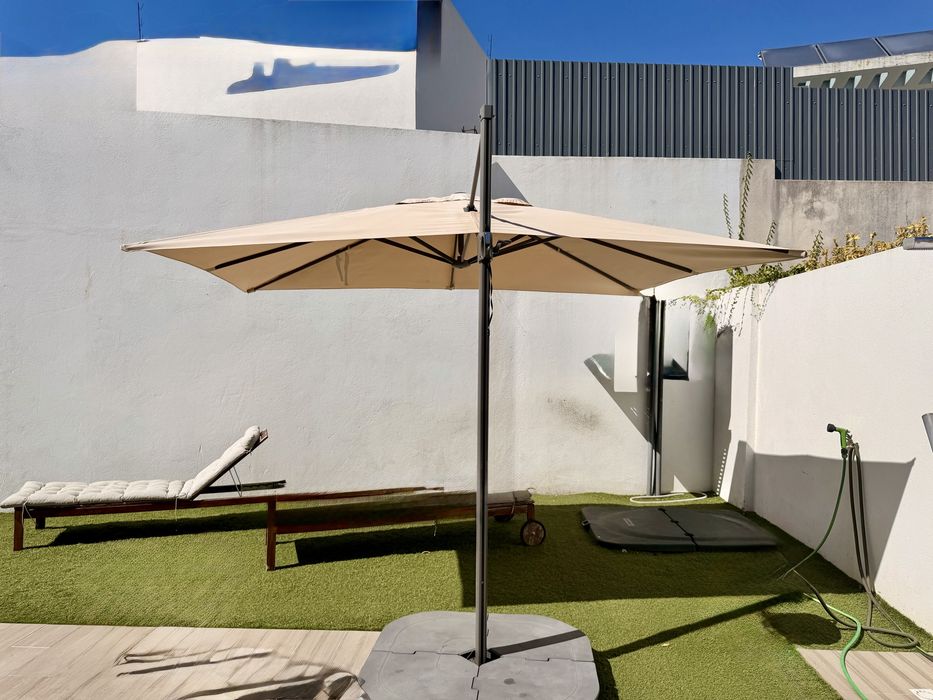 Chapeu de sol para jardim + base