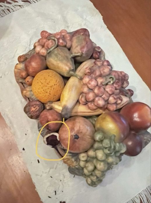 Cesto Cerâmica com frutas