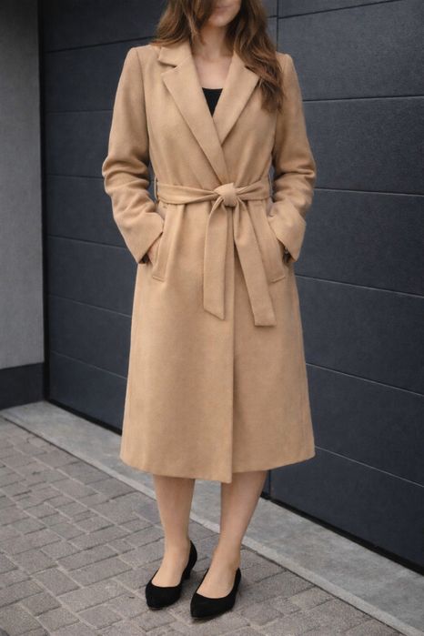 Płaszcz beżowy Zara rozmiar S idealny na wiosnę/jesień