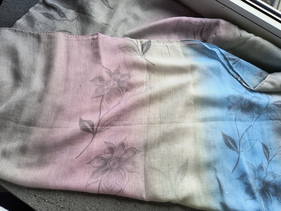 Szal kolorowy tęcza