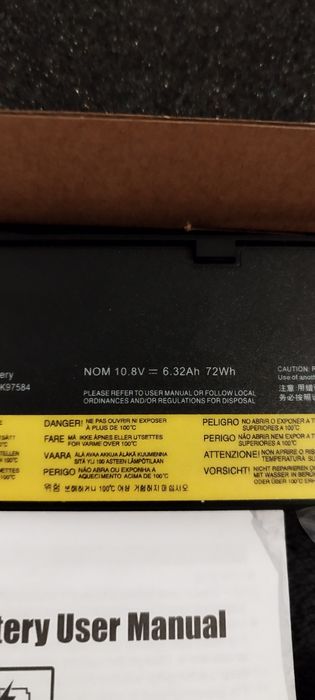 Акумулятор 10,8V  72Wh для ноутбука Lenovo ThinkPad,