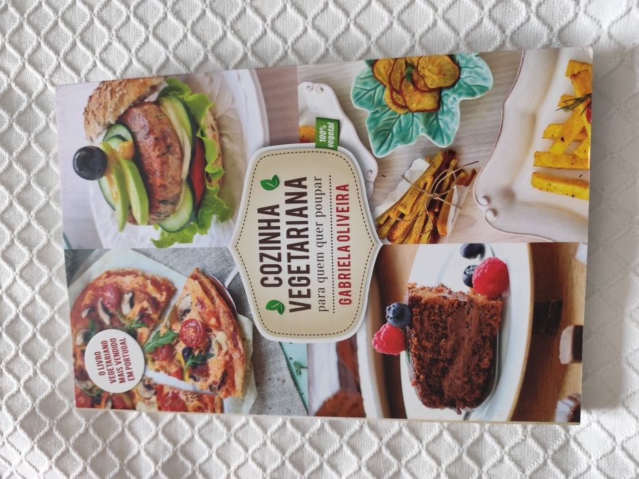 Livros cozinha vegetariana da Gabriela Oliveira