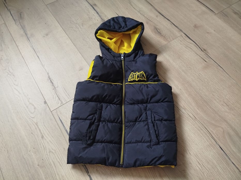 Kamizelka bezrękawnik 134 Batman, czarna