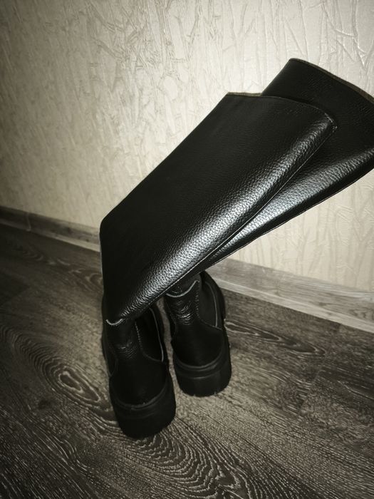 Женские сапоги кожа и мех 38р.