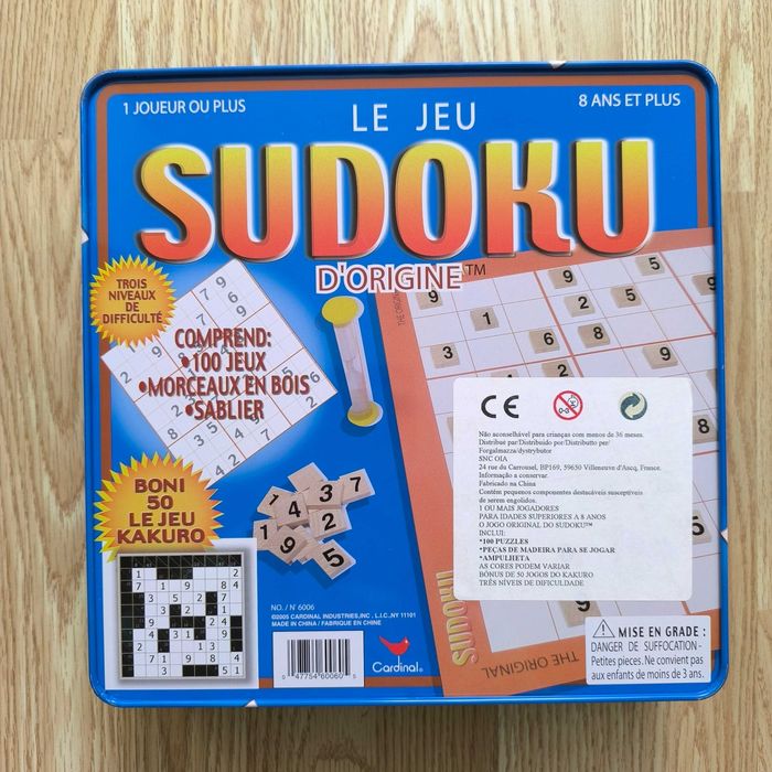 Jogo de Tabuleiro "The Original Sudoku" (8+ anos)