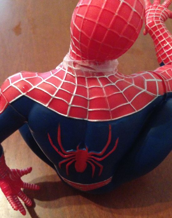 Boneco do Spider-Man com gel banho novo selado