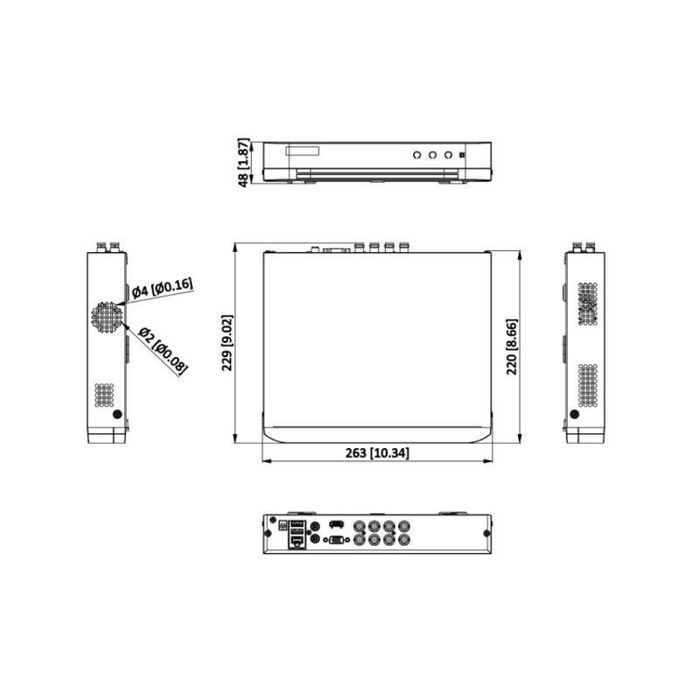 IDS-7204HUHI-M1/T Hikvision rejestrator 4-kanałowy AcuSense 8Mpx 4K AI