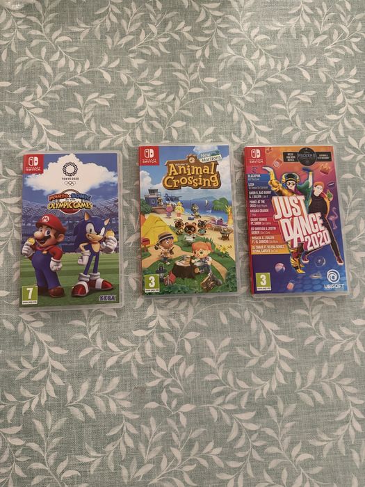 Nitendo switch com 3 jogos