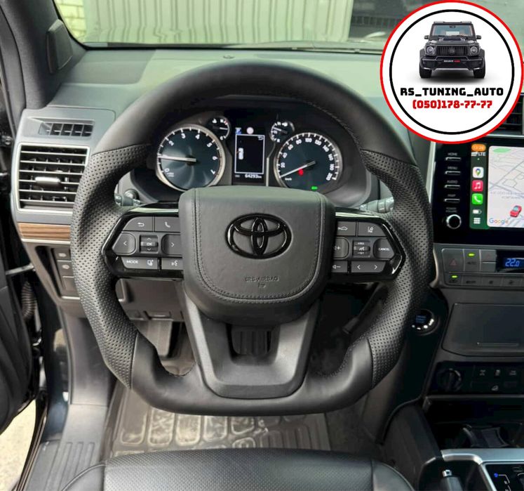 Подушка зі шкіри. Кермо для Toyota Land Cruiser 200, Prado 120, 150.