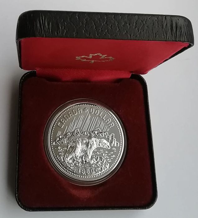 Канада 1 долар 1980р.СРІБЛО. 100 років арктичним територіям