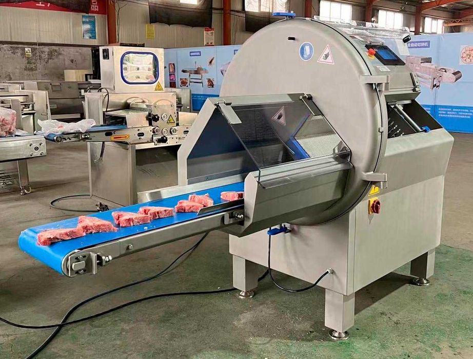 Промисловий слайсер для замороженого м’яса, риби, сиру